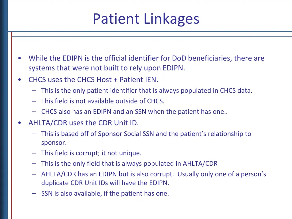 patient linkages 1