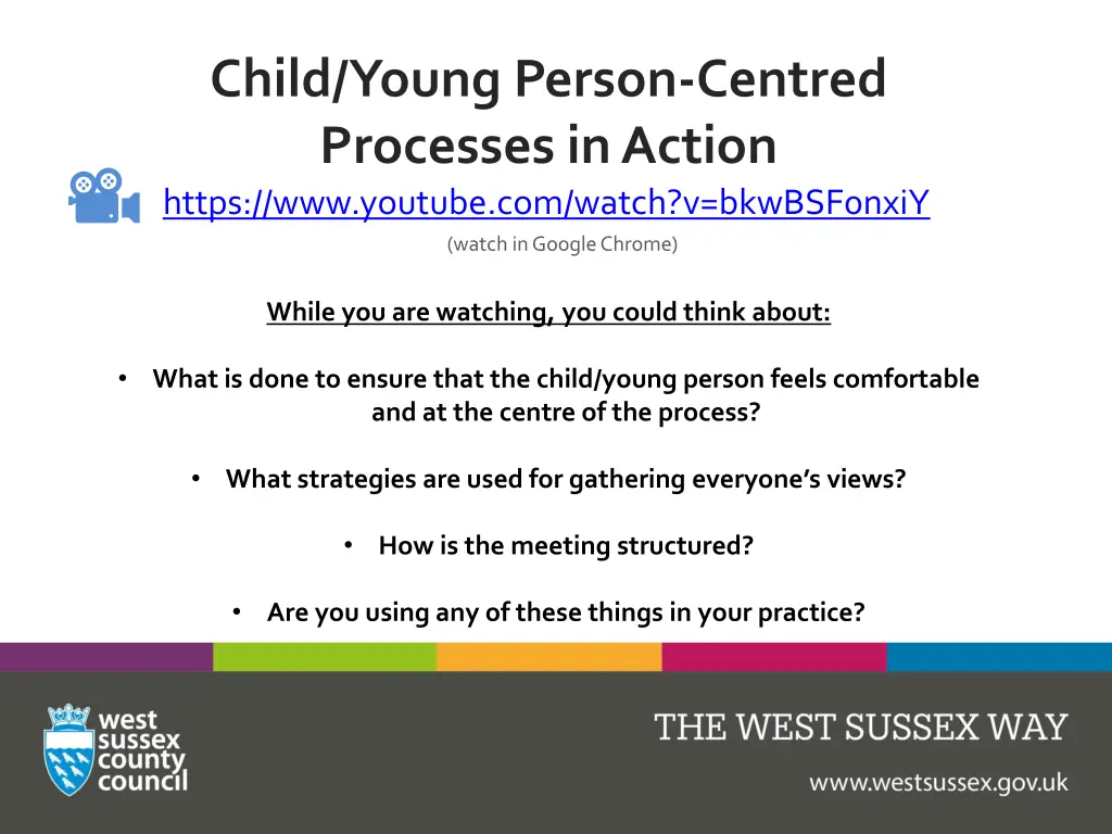 child young person centred processes in action