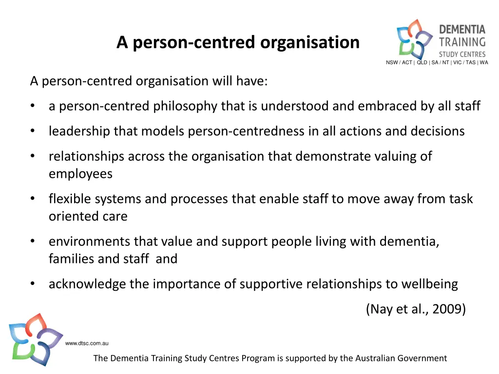 a person centred organisation