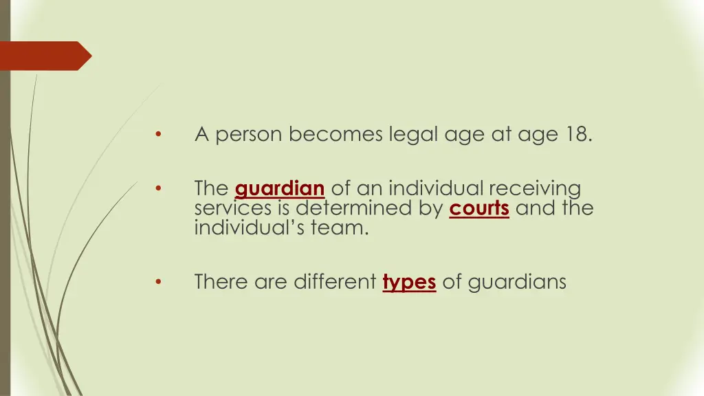 a person becomes legal age at age 18