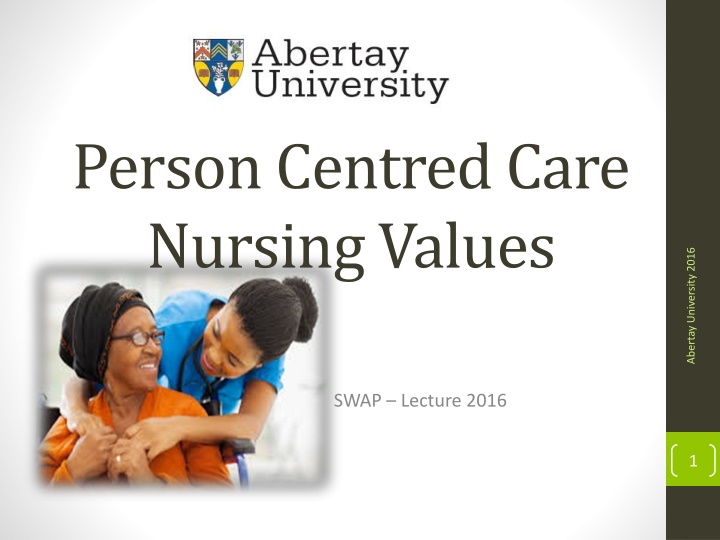 person centred care nursing values