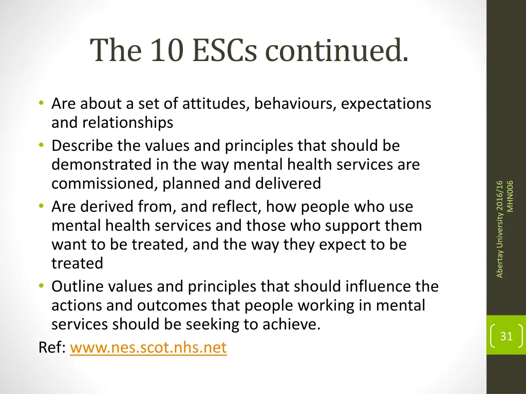 the 10 escs continued 1