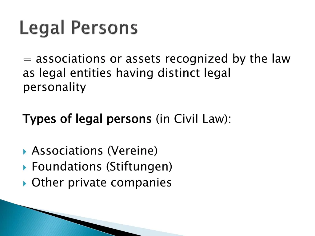 associations or assets recognized