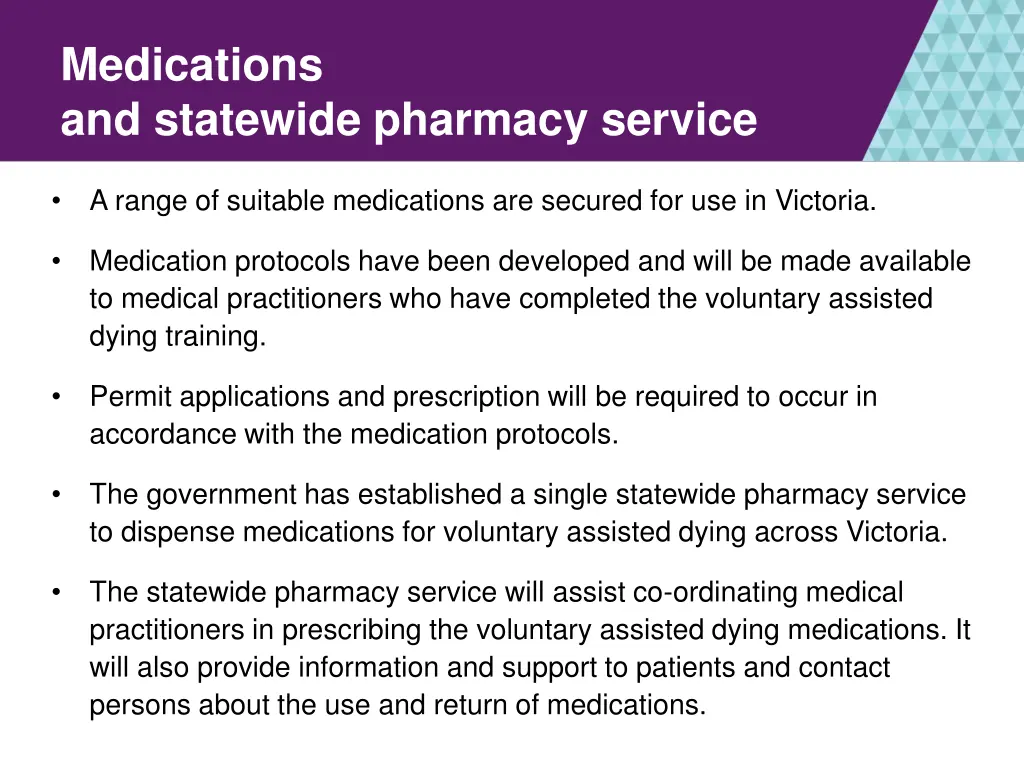 medications and statewide pharmacy service