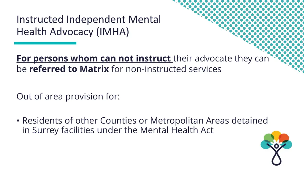 instructed independent mental health advocacy imha 1