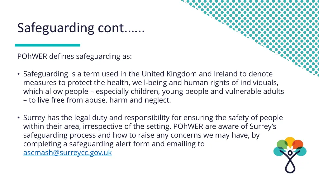 safeguarding cont