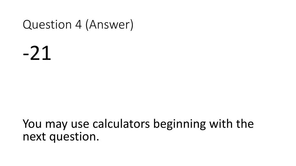 question 4 answer