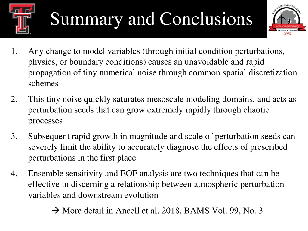 summary and conclusions