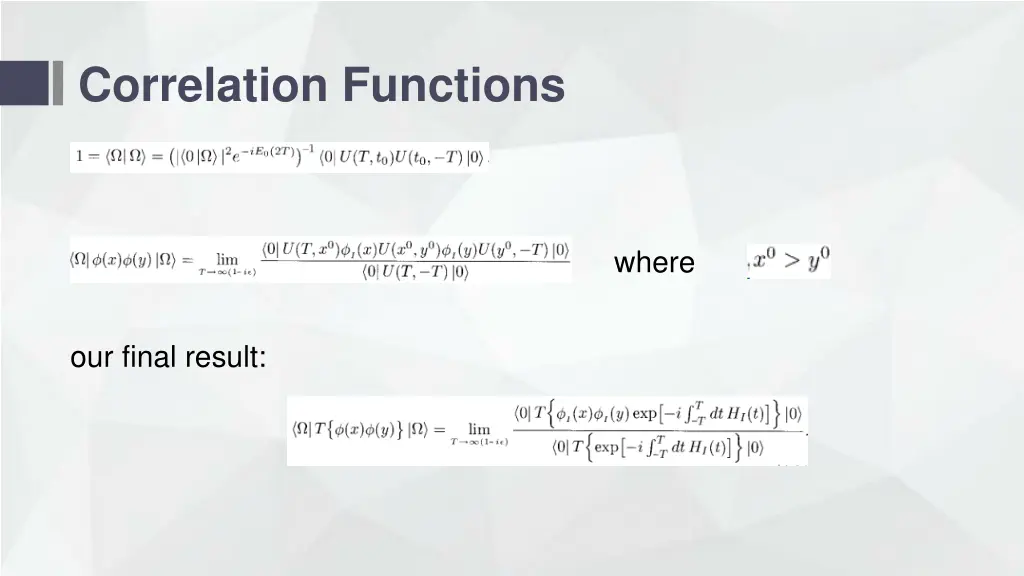 correlation functions 3