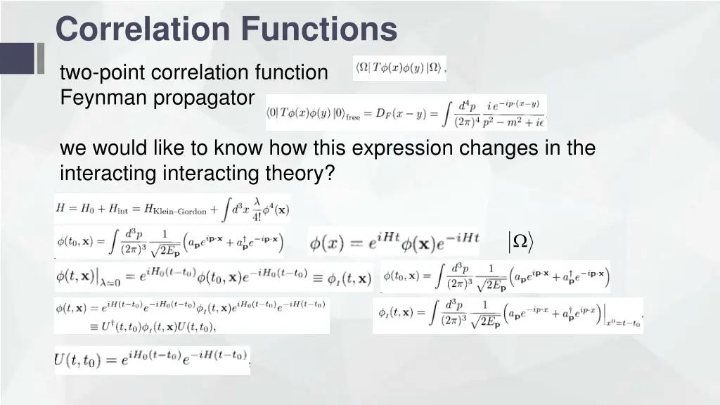 correlation functions