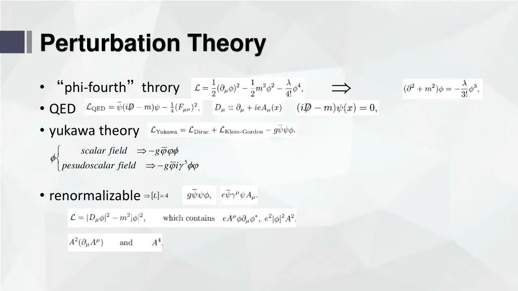 perturbation theory 1