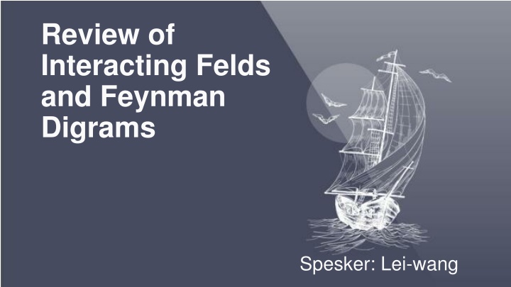 review of interacting felds and feynman digrams