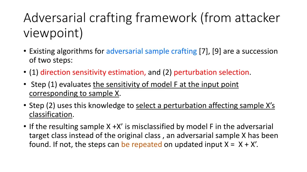 adversarial crafting framework from attacker