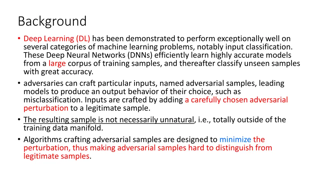 background deep learning dl has been demonstrated