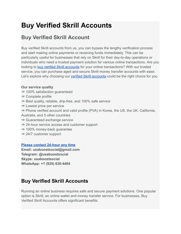 buy verified skrill accounts