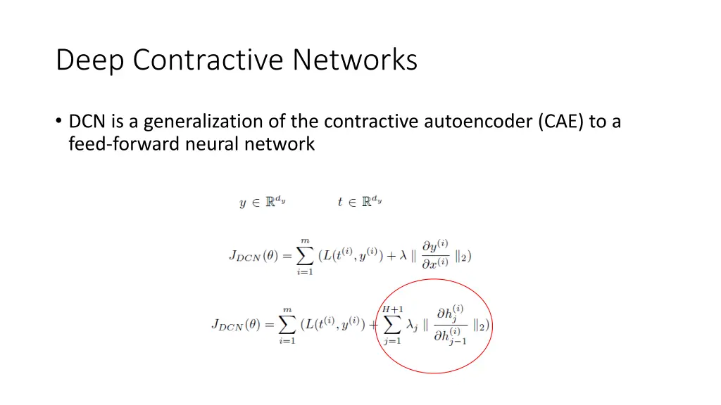 deep contractive networks