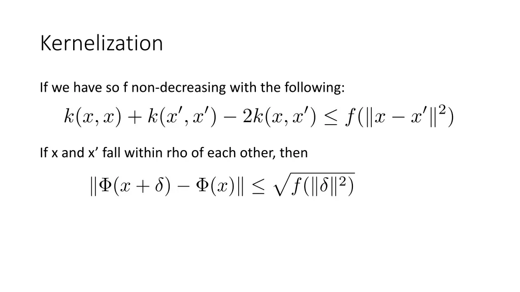 kernelization