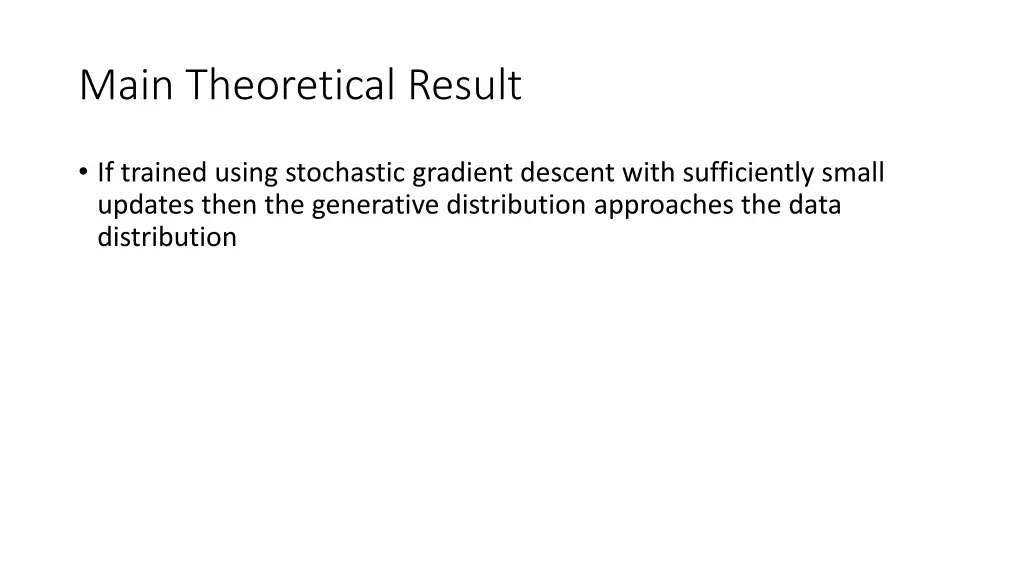 main theoretical result