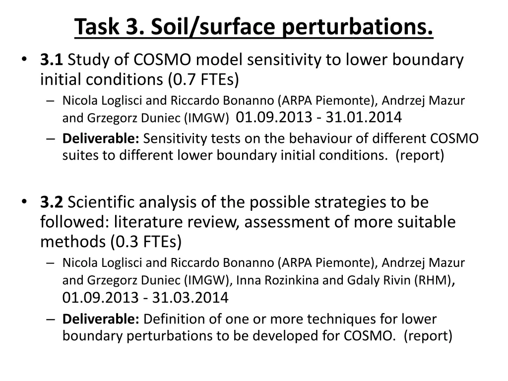 task 3 soil surface perturbations 3 1 study