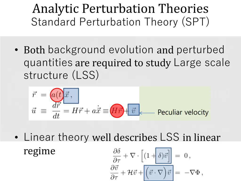 analytic perturbation theories standard