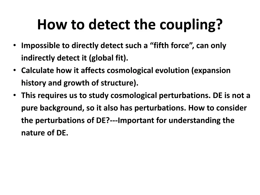 how to detect the coupling