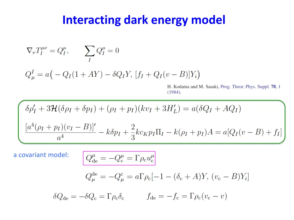 interacting dark energy model