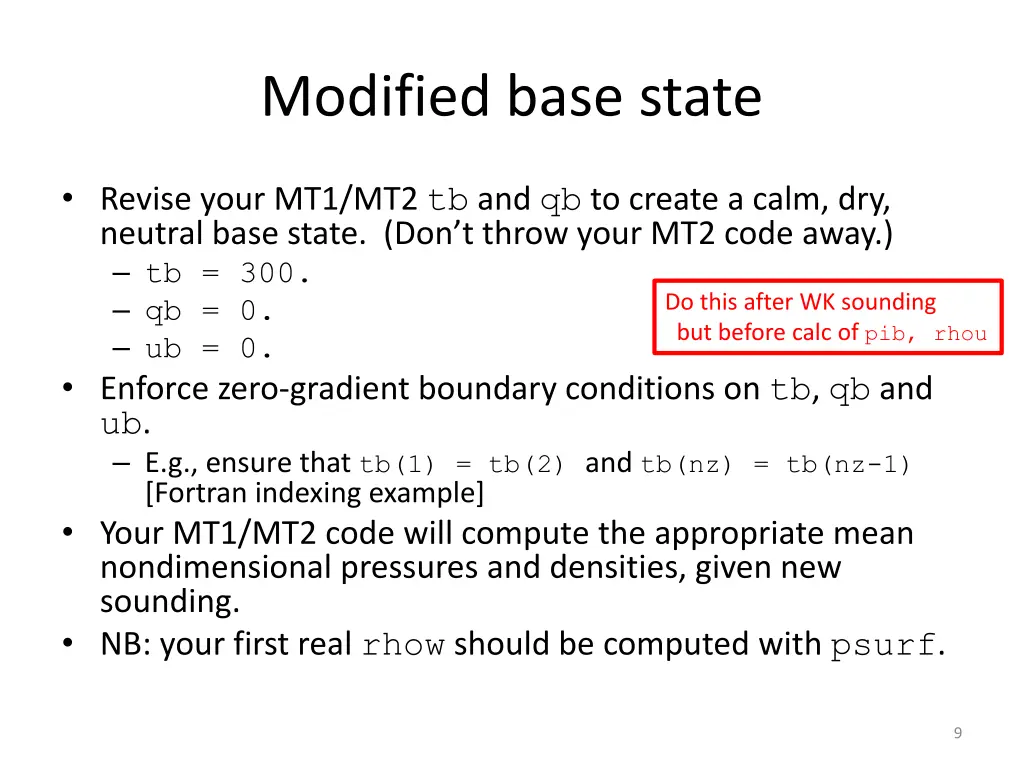 modified base state