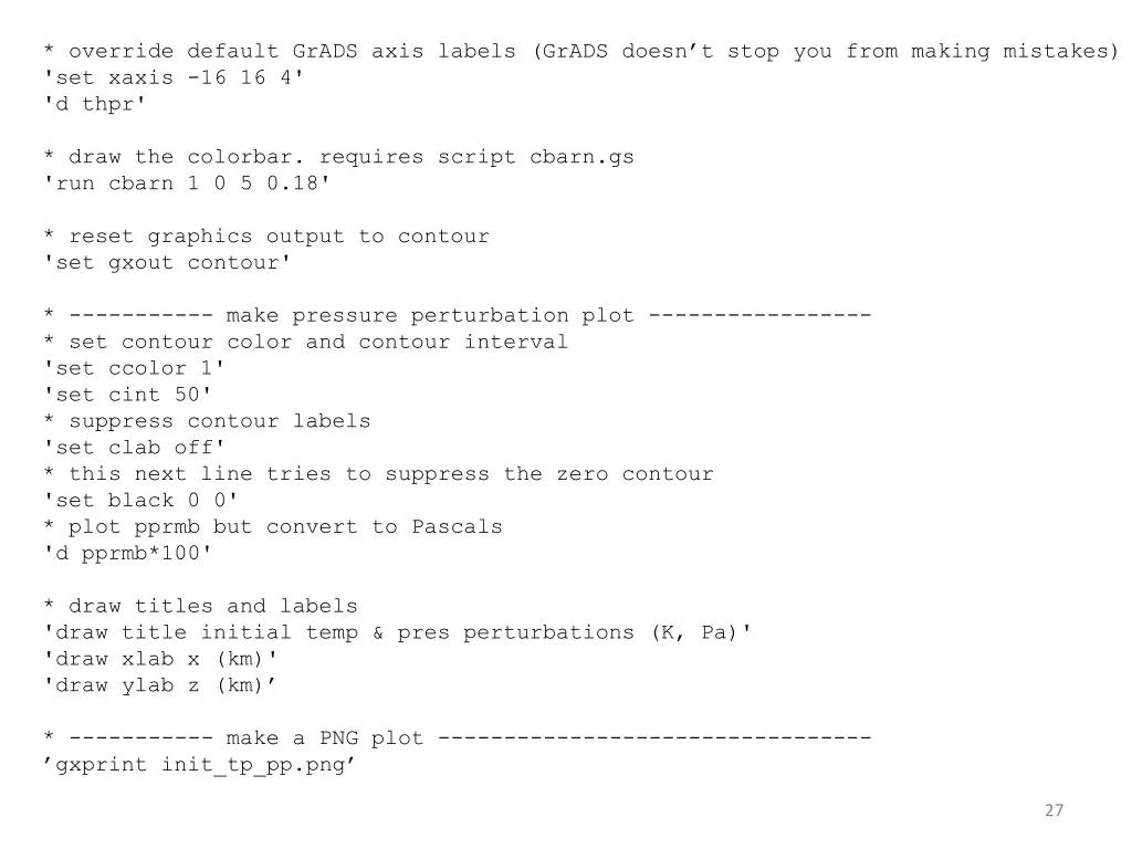 override default grads axis labels grads doesn