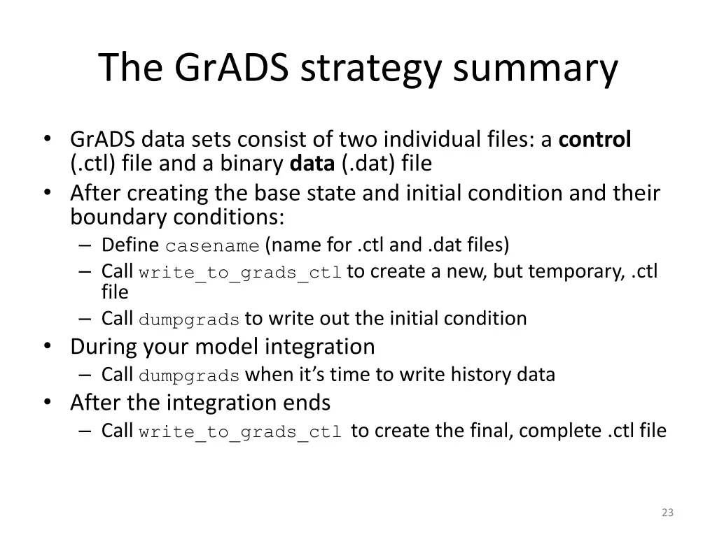 the grads strategy summary