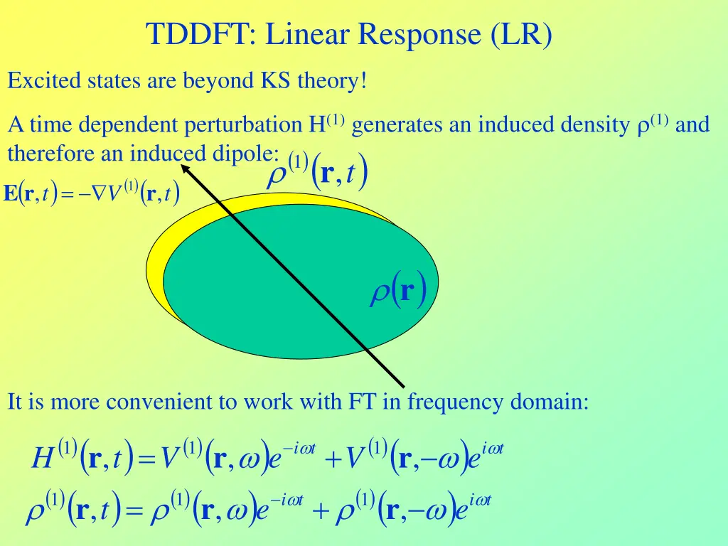 tddft linear response lr