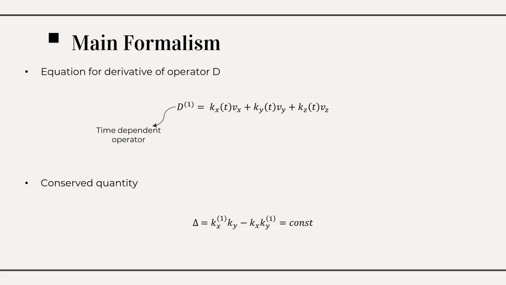 main formalism 3