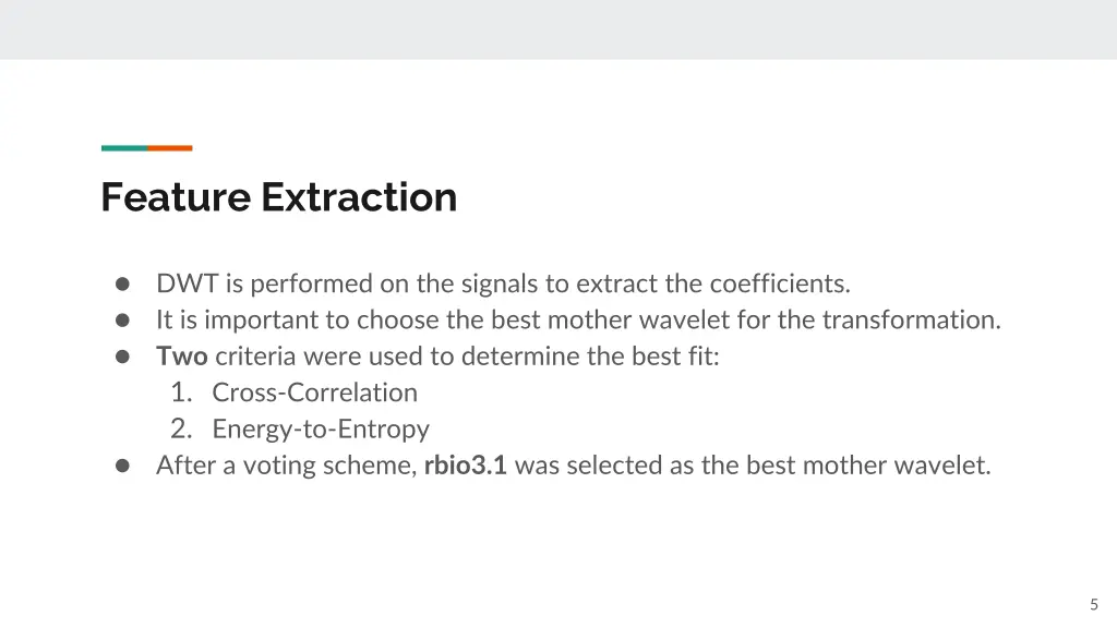 feature extraction