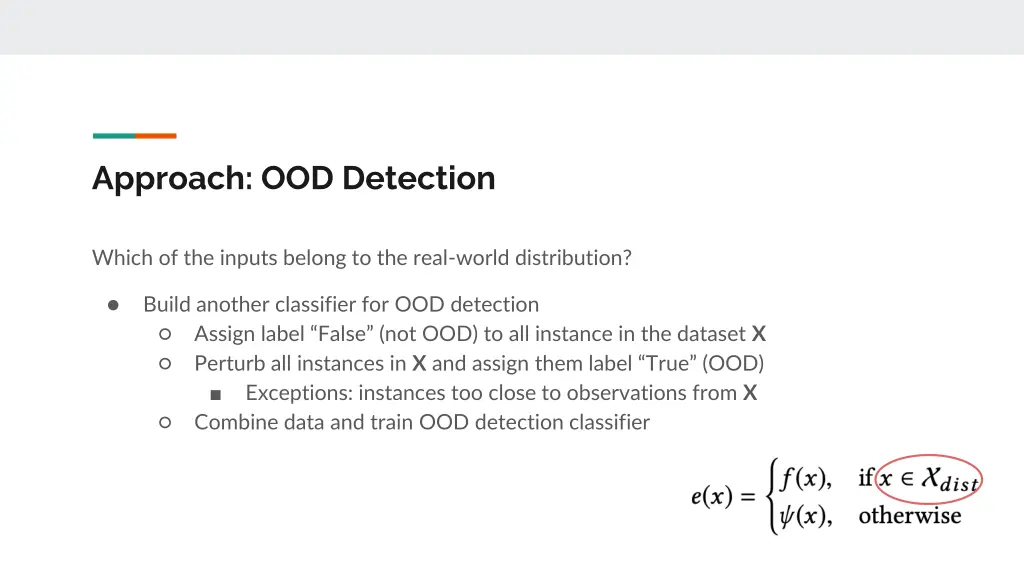 approach ood detection