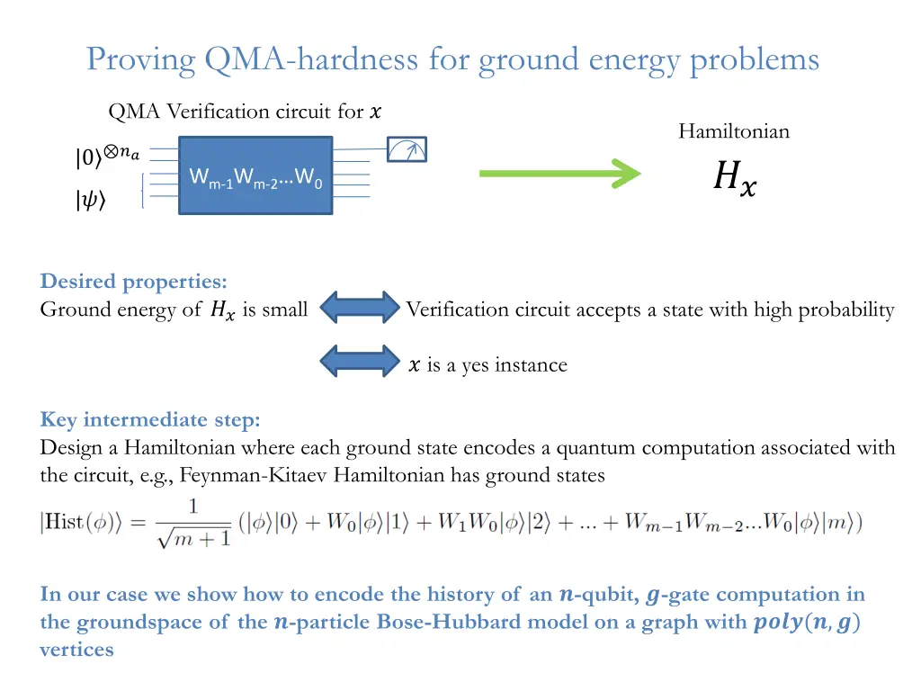 proving qma hardness for ground energy problems 2