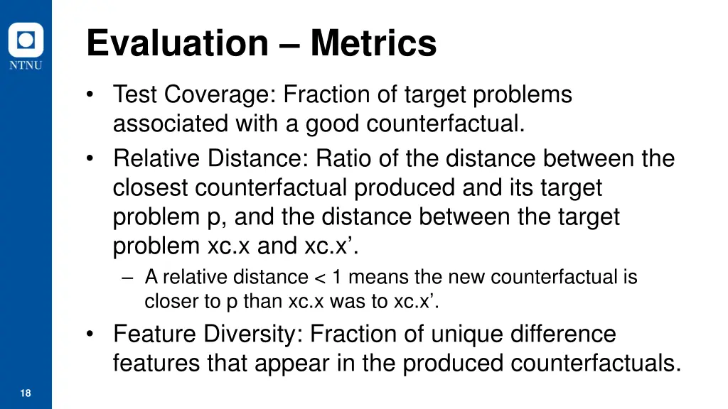 evaluation metrics