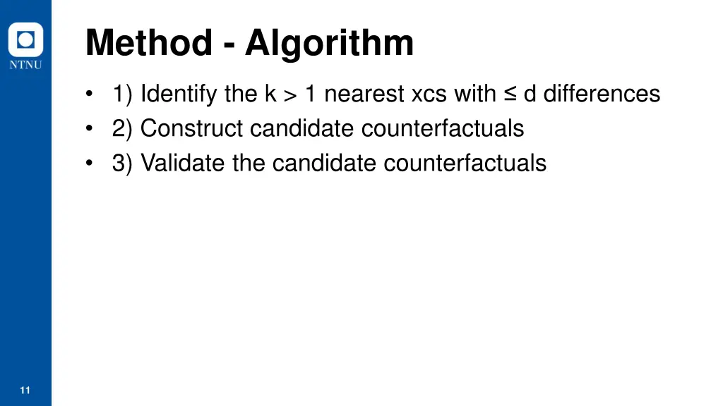 method algorithm