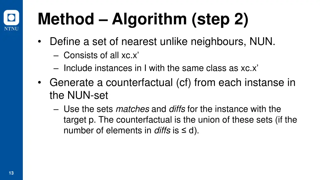 method algorithm step 2