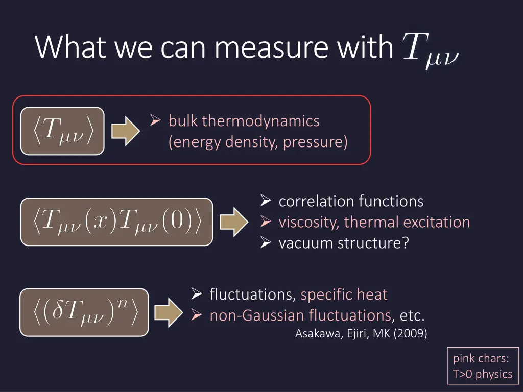 what we can measure with