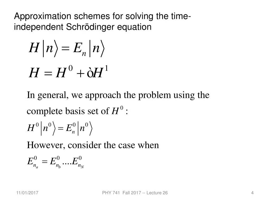 approximation schemes for solving the time