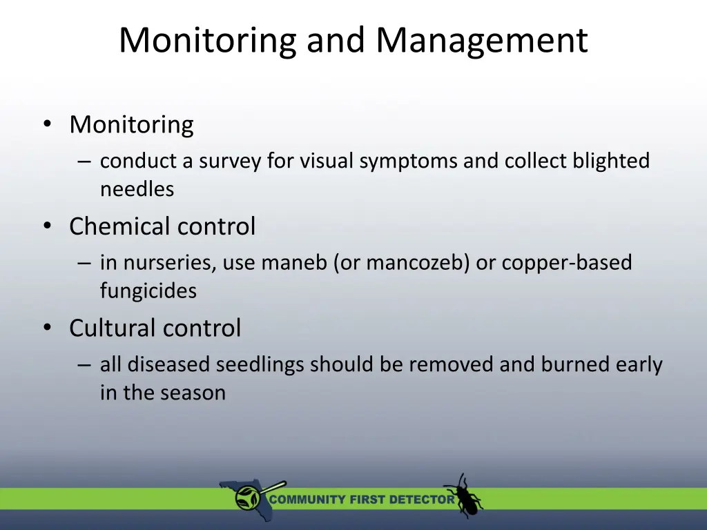 monitoring and management