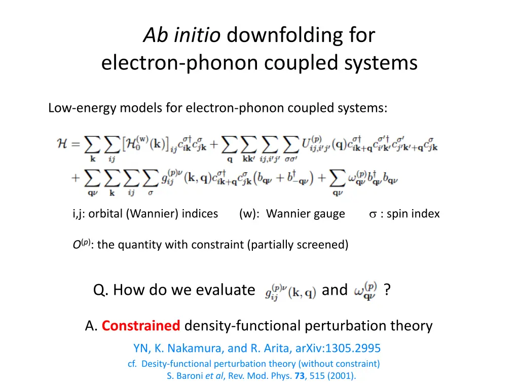 ab initio downfolding for electron phonon coupled 1