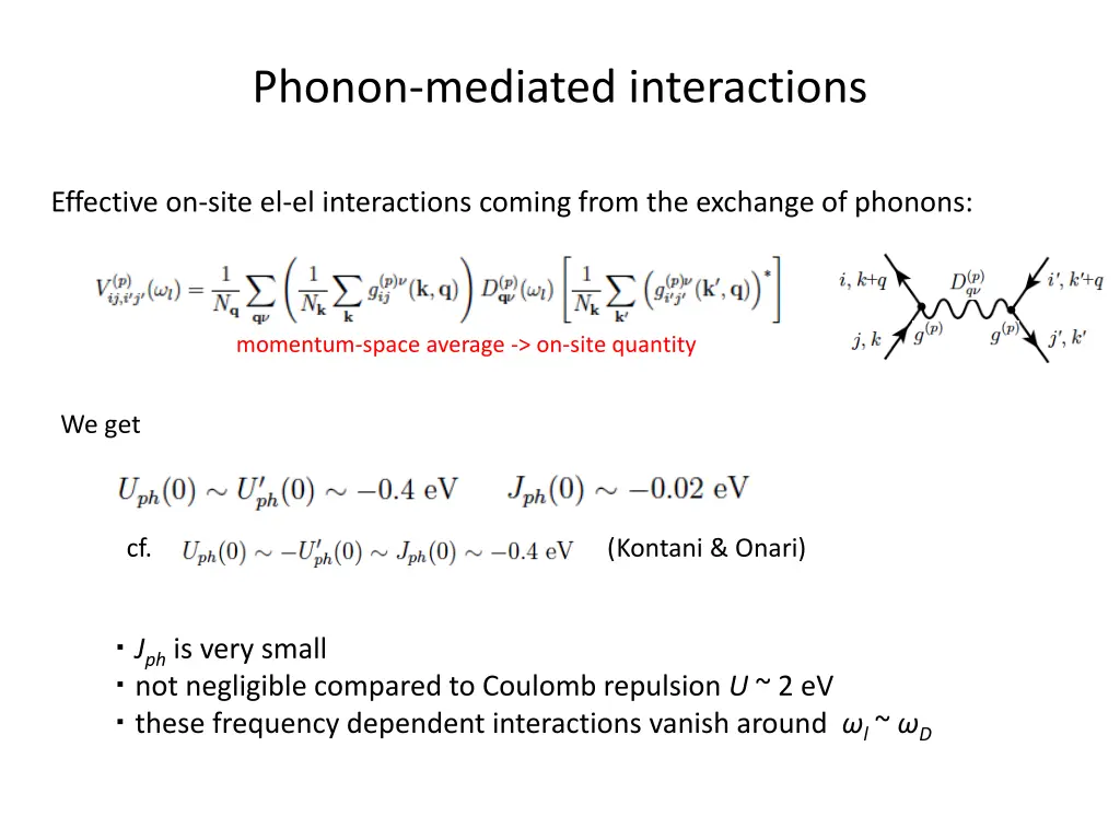 phonon mediated interactions