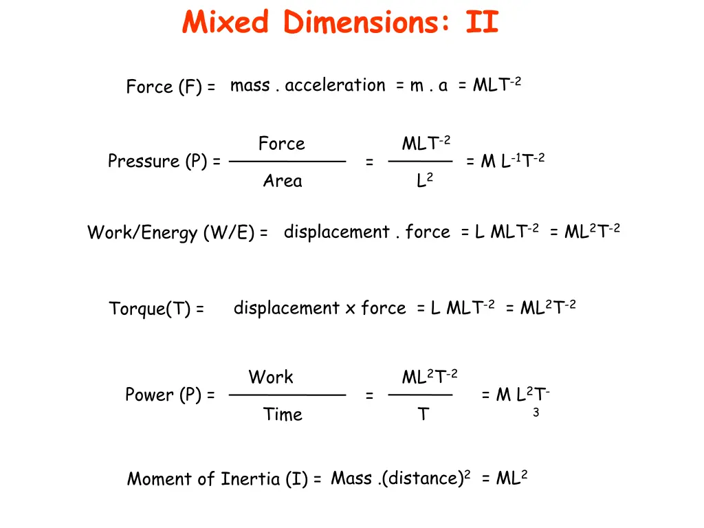 mixed dimensions ii