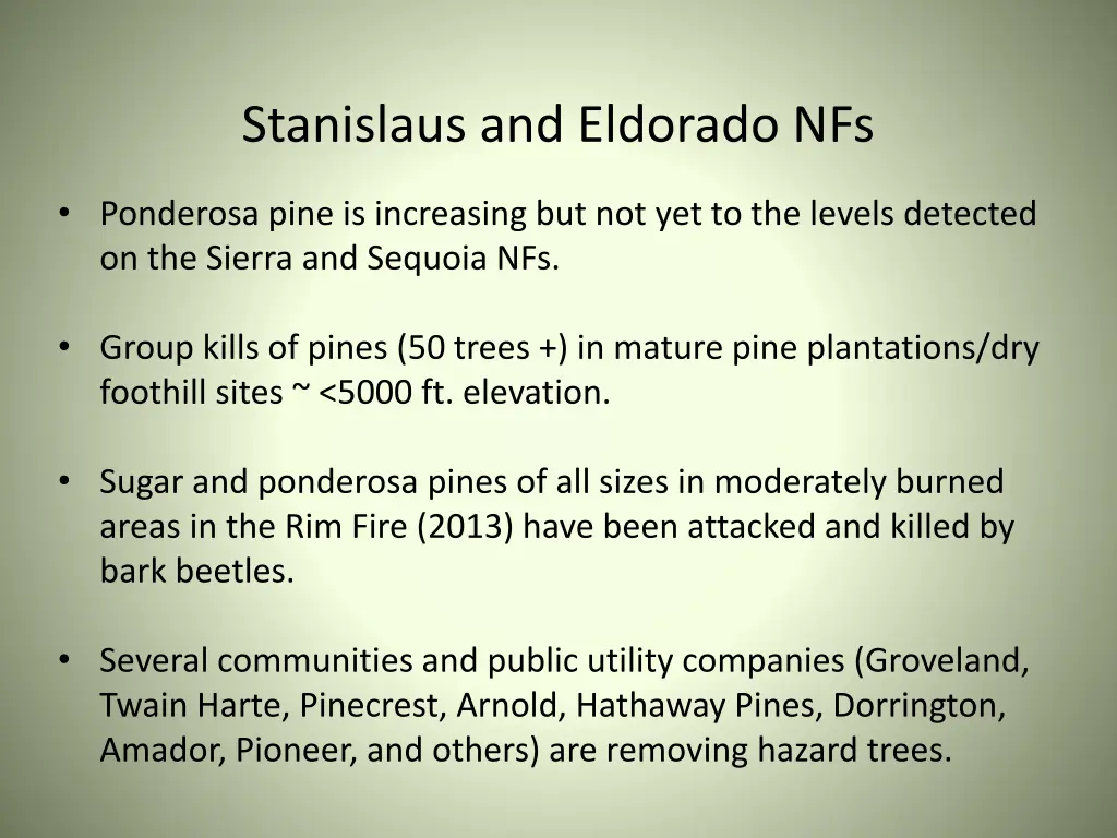 stanislaus and eldorado nfs