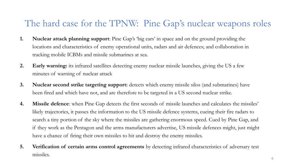 the hard case for the tpnw pine gap s nuclear