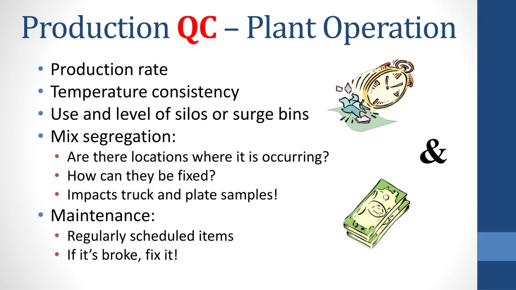 production qc plant operation