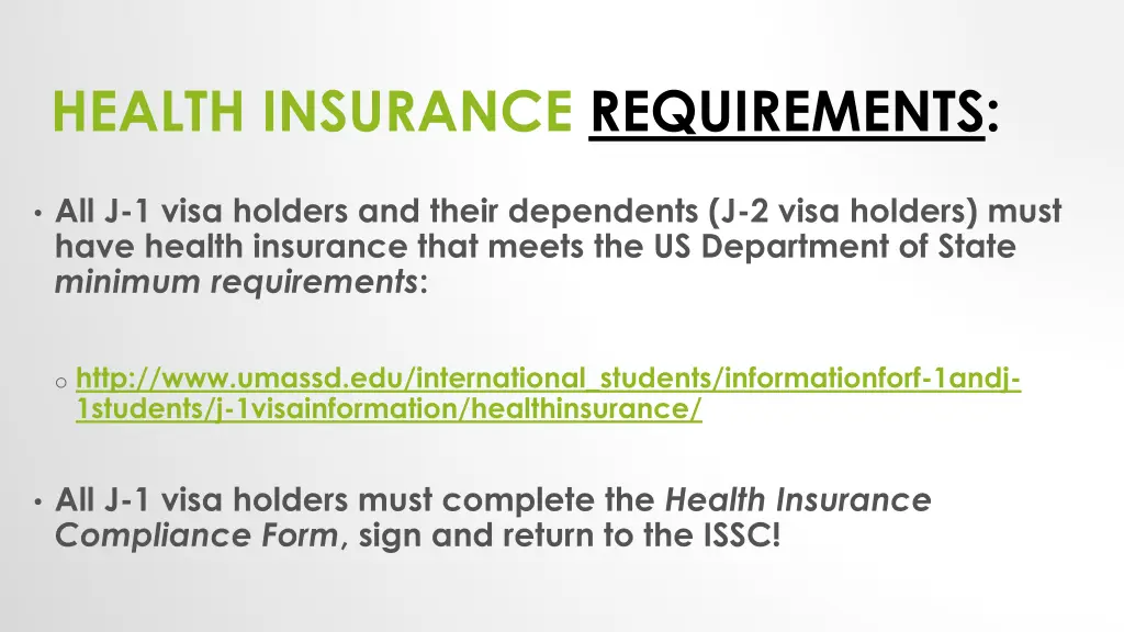 health insurance requirements