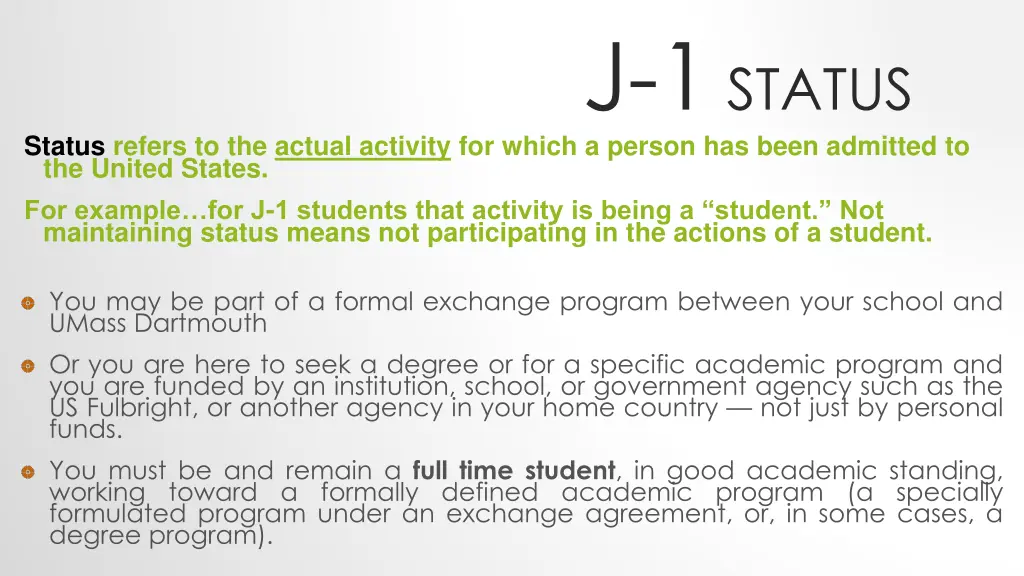 j 1 status