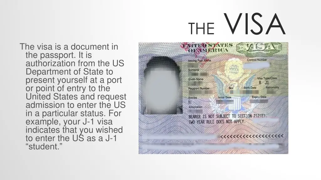 the visa