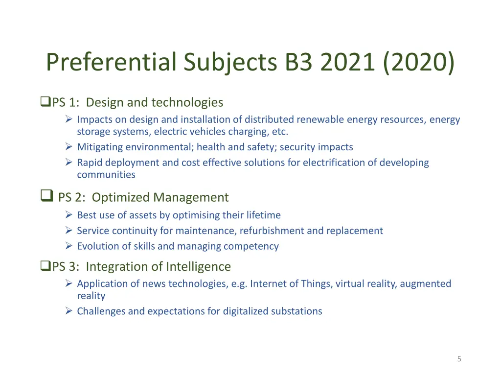 preferential subjects b3 2021 2020